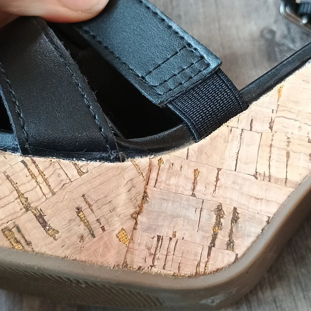 a.n.a wedge Block heeled sandals Size 8 - Picture 6 of 10